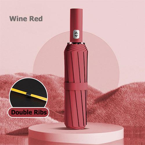 12 Bone Automatic Sun And Rain Umbrella